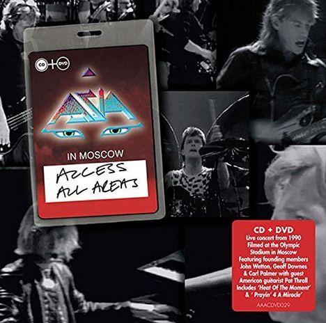 Asia: In Moscow: Access All Areas, 1 CD und 1 DVD