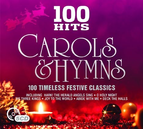 100 Hits: Carols &amp; Hymns, 5 CDs