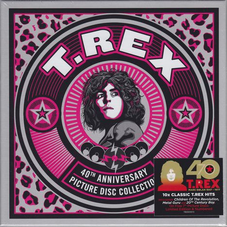 T.Rex (Tyrannosaurus Rex): 40th Anniversary Picture Disc Collection, 5 Singles 7"