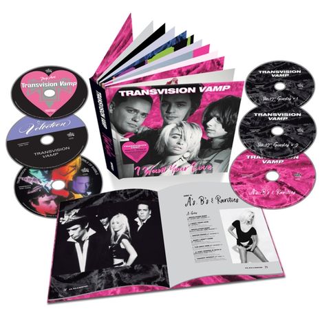 Transvision Vamp: I Want Your Love (Deluxe Book Set), 6 CDs und 1 DVD