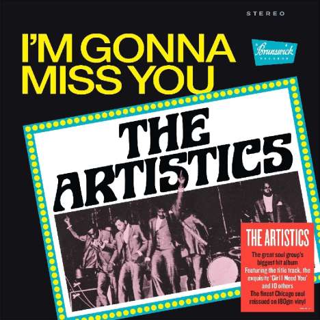 The Artistics: I'm Gonna Miss You (Reissue) (180g), LP