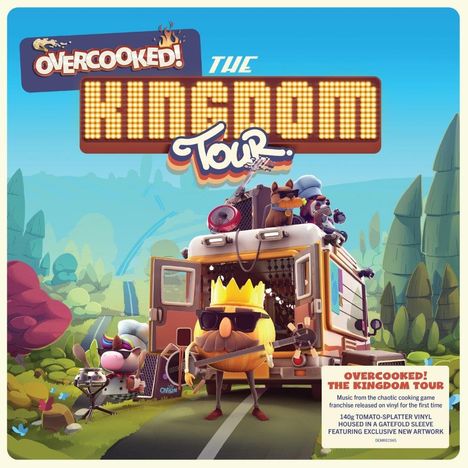 Filmmusik: Overcooked!: The Kingdom Tour (Tomato Splatter Vinyl), LP