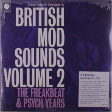 Eddie Piller Presents British Mod Sounds: The Freakbeat &amp; Psych Years Volume 2, 2 LPs