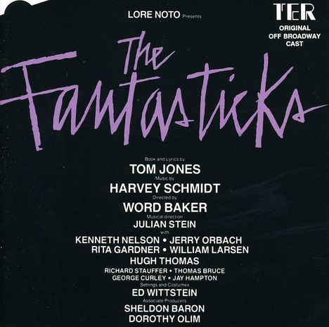 Harvey Schmidt: Filmmusik: Fantasticks, CD