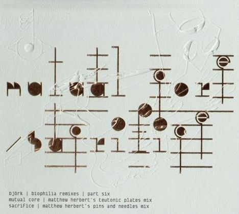 björk | biophilia remixes | part six
mutual core | matthew herbert's teutonic plates mix
sacrifice | matthew herbert's pins and needles mix
Abstrakte Grafik mit kreativen Schriftmustern.