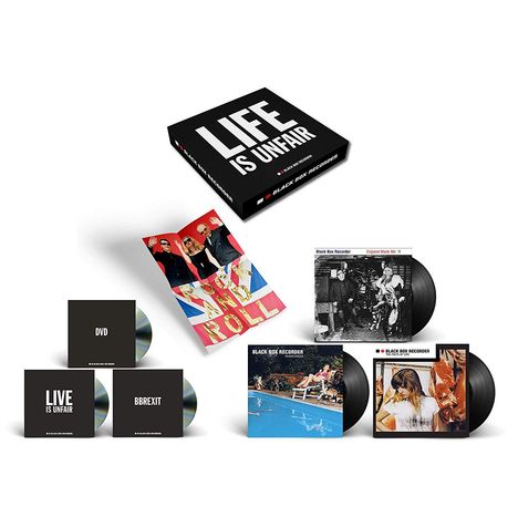 Black Box Recorder: Life Is Unfair (Box Set), 3 LPs, 2 CDs und 1 DVD