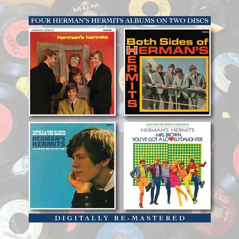 Herman's Hermits: Herman's Hermits / Both Sides Of Herman's Hermits / There's A Kind Of Hush / Mrs Brown, You've Got A Lovely Daughter.., 2 CDs