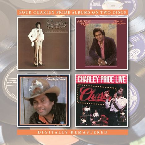 Charley Pride: You're My Jamaica / Roll On Mississippi / Charley sings Everybody's Choice / Charlie Pride Live, 2 CDs