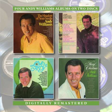 Andy Williams: Shadow Of Your Smile / Merry Christmas / Born Free / Love, Andy, 2 CDs