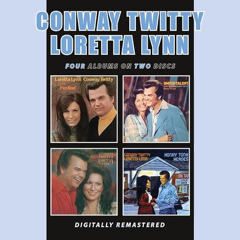 Conway Twitty &amp; Loretta Lynn: Four Albums On Two Discs, 2 CDs