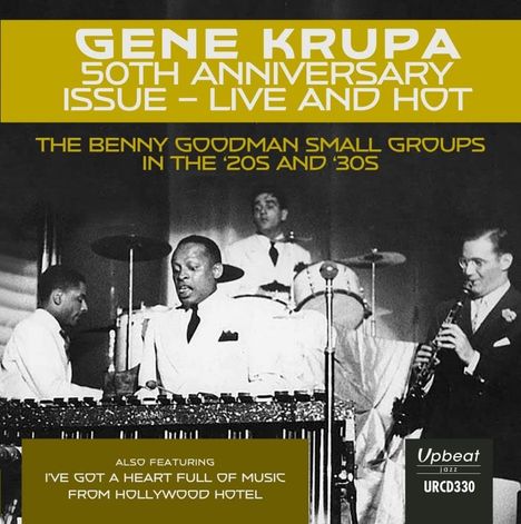 Gene Krupa (1909-1973): 50th Anniversary Issue: Live And Hot, CD