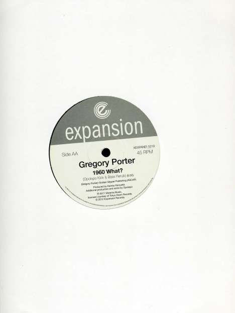 Gregory Porter (geb. 1971): 1960 What?, Single 12"
