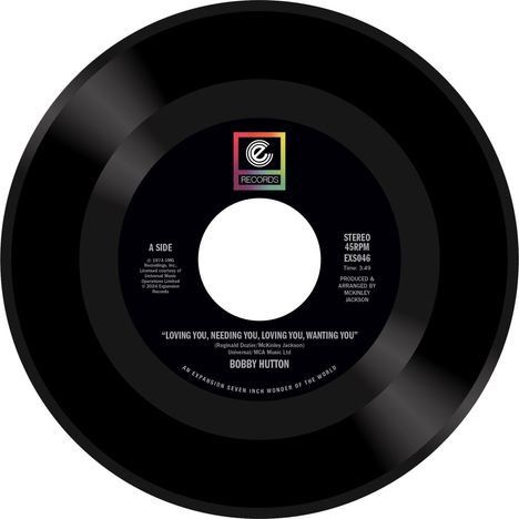 Bobby Hutton: Loving You, Needing You/ Watch Where You're Going, Single 7"