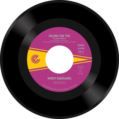 Windy Karigianes: Falling For You, Single 7"