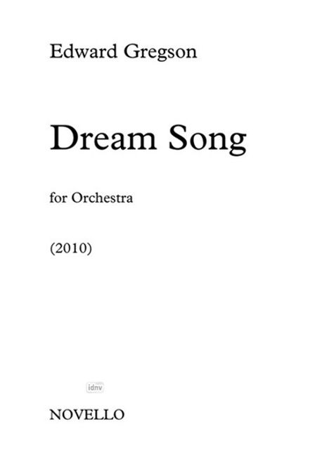Edward Gregson: Edward Gregson: Dream Song, Noten