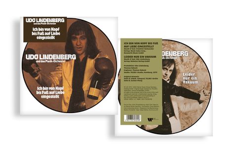 Udo Lindenberg: Ich bin von Kopf bis Fuß auf Liebe eingestellt (2024 Remaster) (Limitierte Edition) (Single Picture Disc), Single 7"