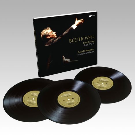 Ludwig van Beethoven (1770-1827): Symphonien Nr.7 & 9 (140g), 3 LPs