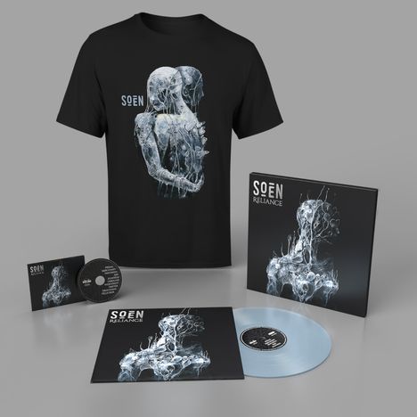 Soen: Reliance (GSA Exclusive Edition) (Clear Vinyl) (Boxset mit T-Shirt Gr. XL), 1 LP, 1 CD und 1 T-Shirt