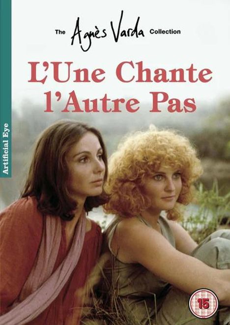Text: "The Agnès Varda Collection", "L'Une Chante l'Autre Pas", "Artificial Eye". Zwei Frauen sitzen nachdenklich nebeneinander.