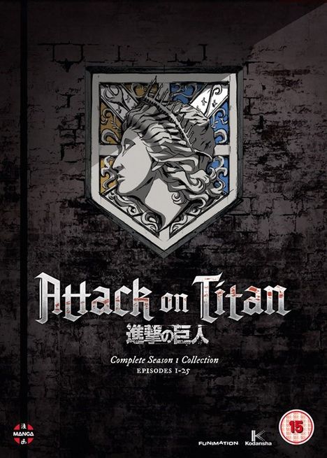 Attack on Titan Season 1 (2012) (UK Import), 4 DVDs