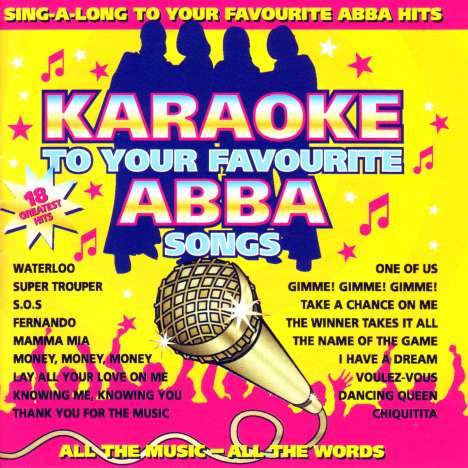 Karaoke &amp; Playback: Abba, CD