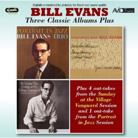 Bill Evans (Piano) (1929-1980): Three Original Albums Plus, 2 CDs