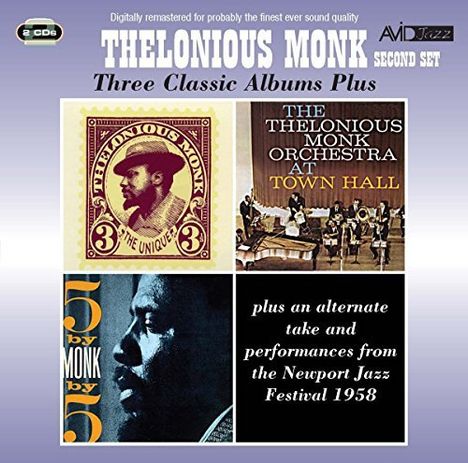 Thelonious Monk (1917-1982): The Unique Thelonius Monk / At Town Hall / 5 By Monk By 5 (Three Classic Albums Plus( (2nd Set), 2 CDs