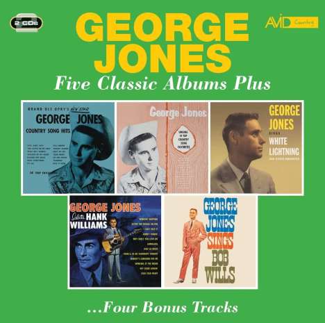 George Jones (1931-2013): Five Classic Albums Plus, 2 CDs
