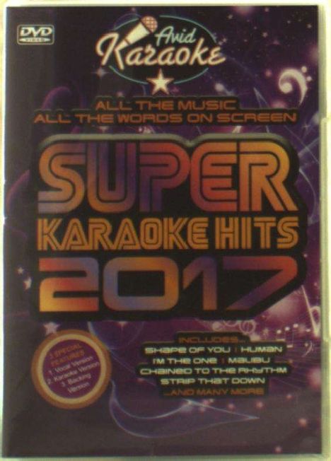 Super Karaoke Hits 2017, CD