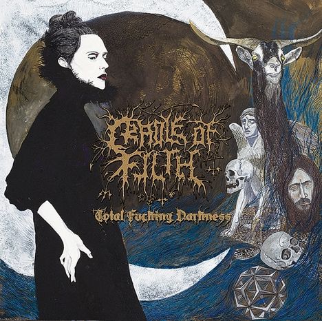 Cradle Of Filth: Total Fucking Darkness (Limited Edition) (Blue Vinyl), 2 LPs