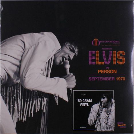 Elvis Presley (1935-1977): Las Vegas International Presents Elvis In Person: September 1970 (180g), LP