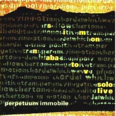 Simon Nabatov (geb. 1959): Perpetuum Immobile - Live, CD
