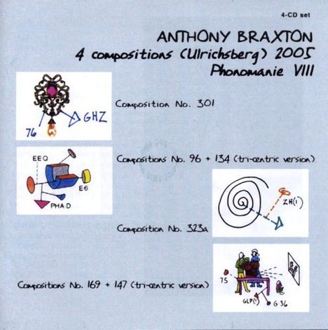 Anthony Braxton (geb. 1945): 4 Compositions (Ulrichsberg) 2005, 4 CDs