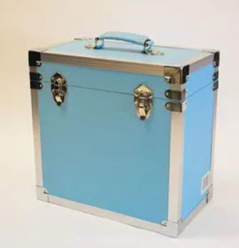 Steepletone 12" LP Record Storage Carry Case (Light Blue), Zubehör