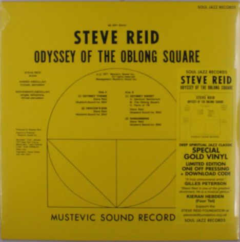 Steve Reid (1944-2010): Odyssey Of The Oblong Square (Limited Edition) (Gold Vinyl), LP
