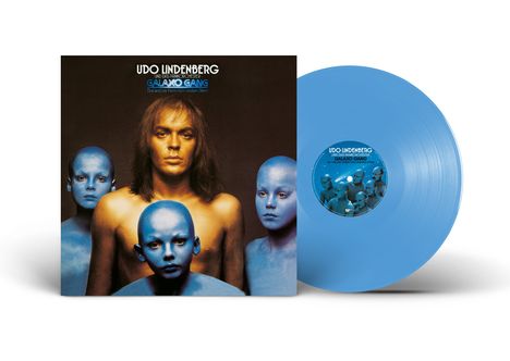 "UDO LINDENBERG UND DAS PANIKORCHESTER GALAXO GANG Das sind die Herrn vom andern Stern." Cover mit blauem Vinyl.