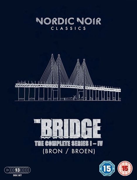 The Bridge Season 1-4 (UK Import), 13 DVDs