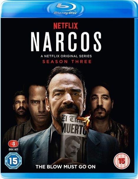 Narcos Season 3 (Blu-ray) (UK Import), 3 Blu-ray Discs