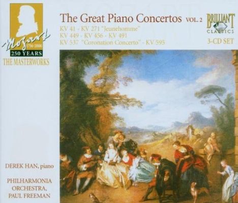 Wolfgang Amadeus Mozart (1756-1791): 250 Years Mozart Masterworks - The Great Piano Concertos II, 3 CDs