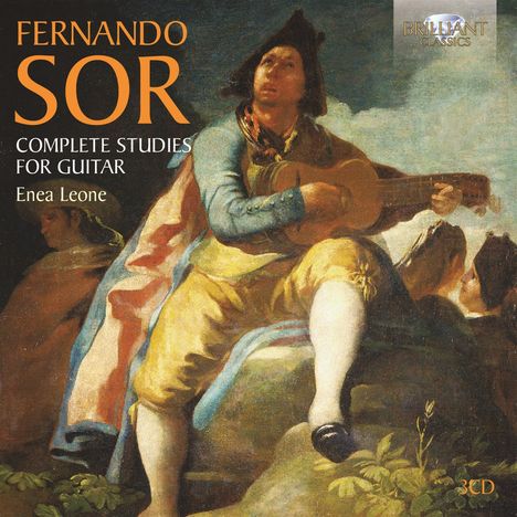 Fernando Sor (1778-1839): Sämtliche Etüden für Gitarre opp.6, 29, 31, 35, 44, 60, 3 CDs