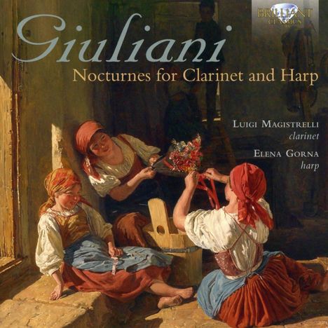 Francesco Giovanni Giuliani (1760-1818): Nocturnes für Klarinette &amp; Harfe Nr.1-12, CD