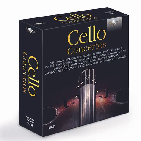Cello Concertos, 15 CDs