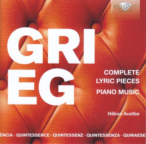 Edvard Grieg (1843-1907): Lyrische Stücke (Gesamtaufnahme), 5 CDs