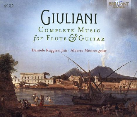 Mauro Giuliani (1781-1829): Sämtliche Werke für Flöte &amp; Gitarre, 4 CDs