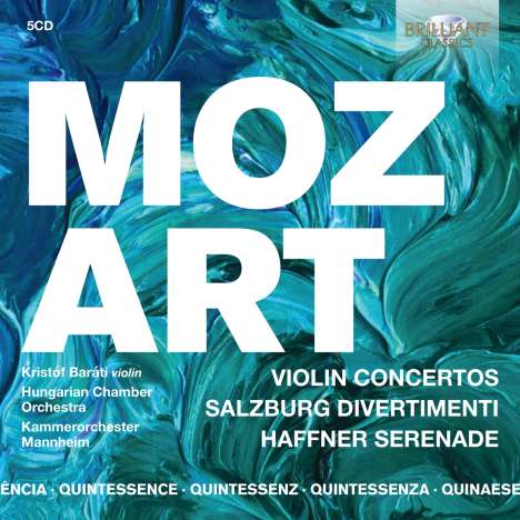 Wolfgang Amadeus Mozart (1756-1791): Violinkonzerte Nr.1-5, 5 CDs