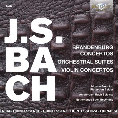 Johann Sebastian Bach (1685-1750): Brandenburgische Konzerte Nr.1-6, 5 CDs