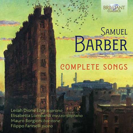Samuel Barber (1910-1981): Sämtliche Lieder, 3 CDs
