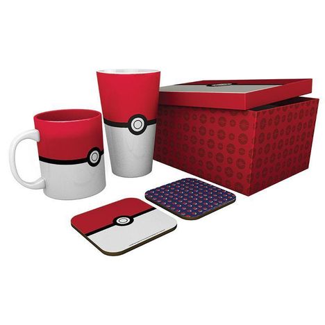 POKEMON - Pck Glass XXL + Mug + 2 Coasters "Pokéball", Diverse