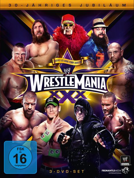 Wrestlemania 30, 3 DVDs