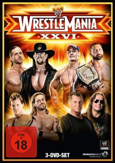 Wrestlemania 26, 3 DVDs